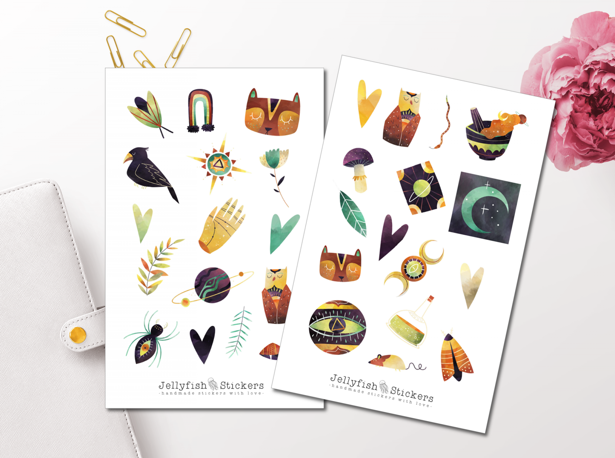 Magische Tiere Sticker Set